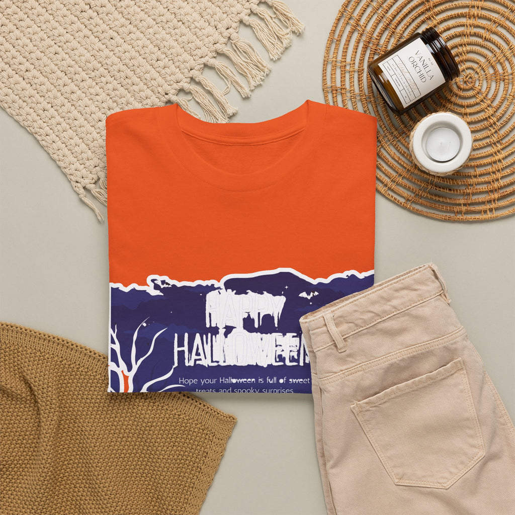 Happy Halloween Cute Witch T-Shirt — Halloween Graphic Tee for Kids & Adults