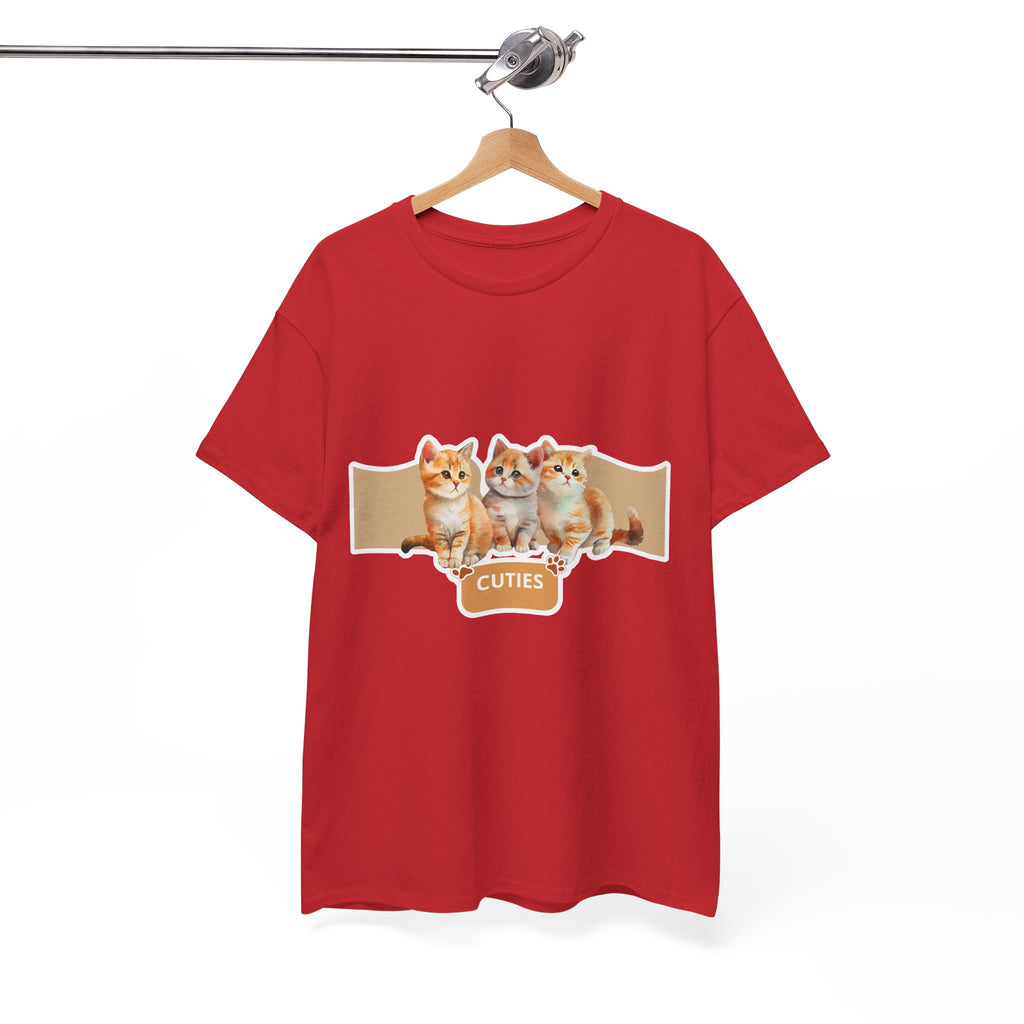 Cute Kittens "Cuties" T-Shirt - Adorable Cat Graphic Tee for Cat Lovers