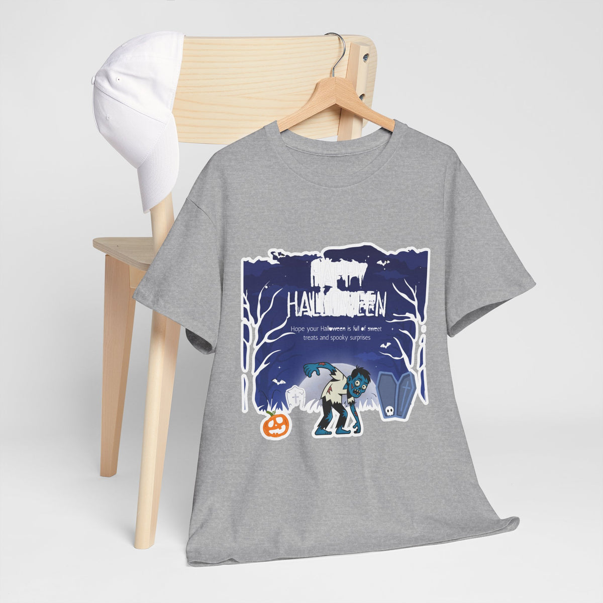 Happy Halloween Cute Witch T-Shirt — Halloween Graphic Tee for Kids & Adults