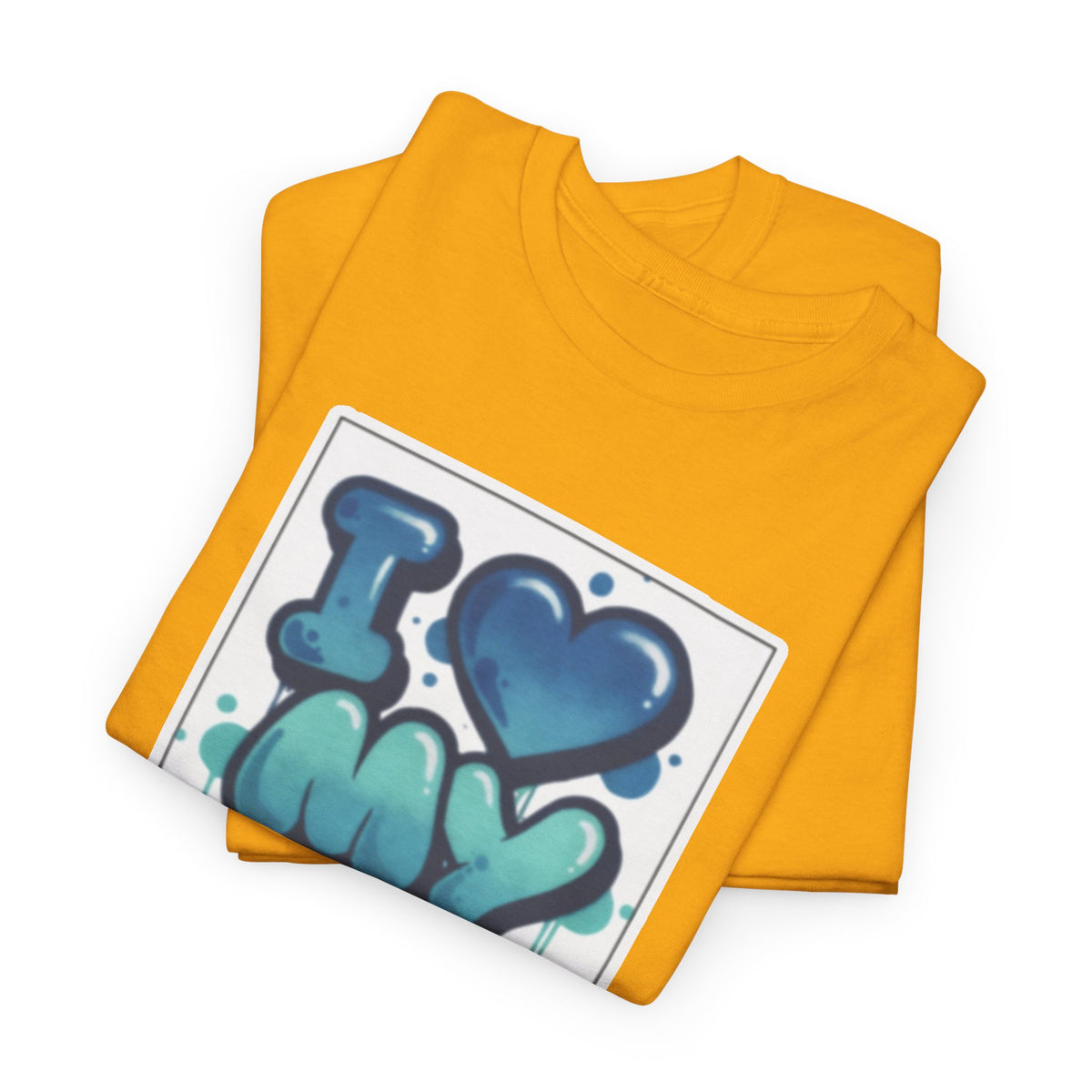 I LOVE My GF T-Shirt — Cute Blue Graffiti Love Tee for Girlfriend Gifts