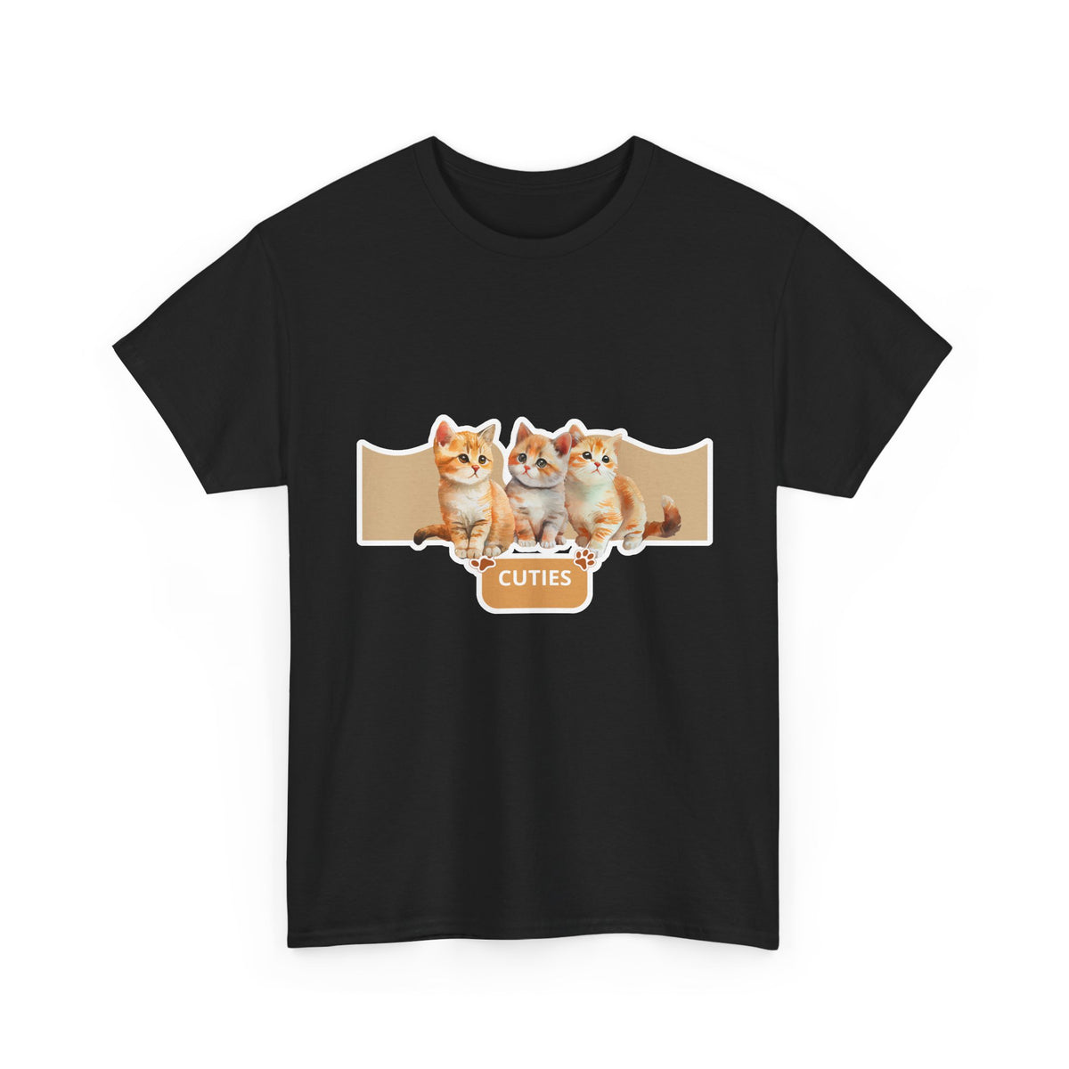 Cute Kittens "Cuties" T-Shirt - Adorable Cat Graphic Tee for Cat Lovers