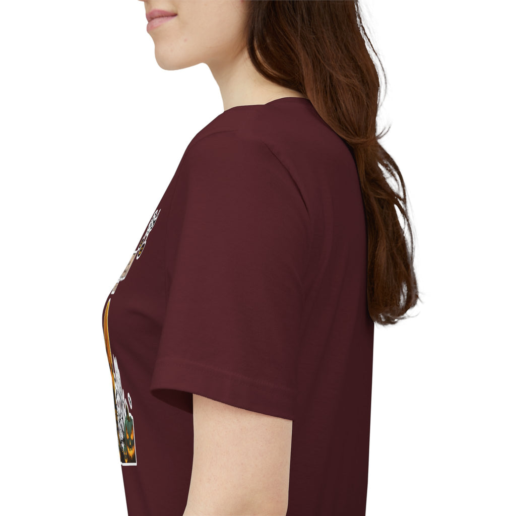 Halloween Haunted House T-Shirt — "Happy Halloween" Pumpkin Spooky Tee