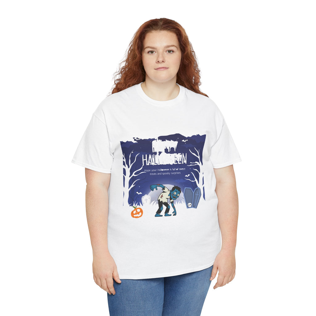 Happy Halloween Cute Witch T-Shirt — Halloween Graphic Tee for Kids & Adults
