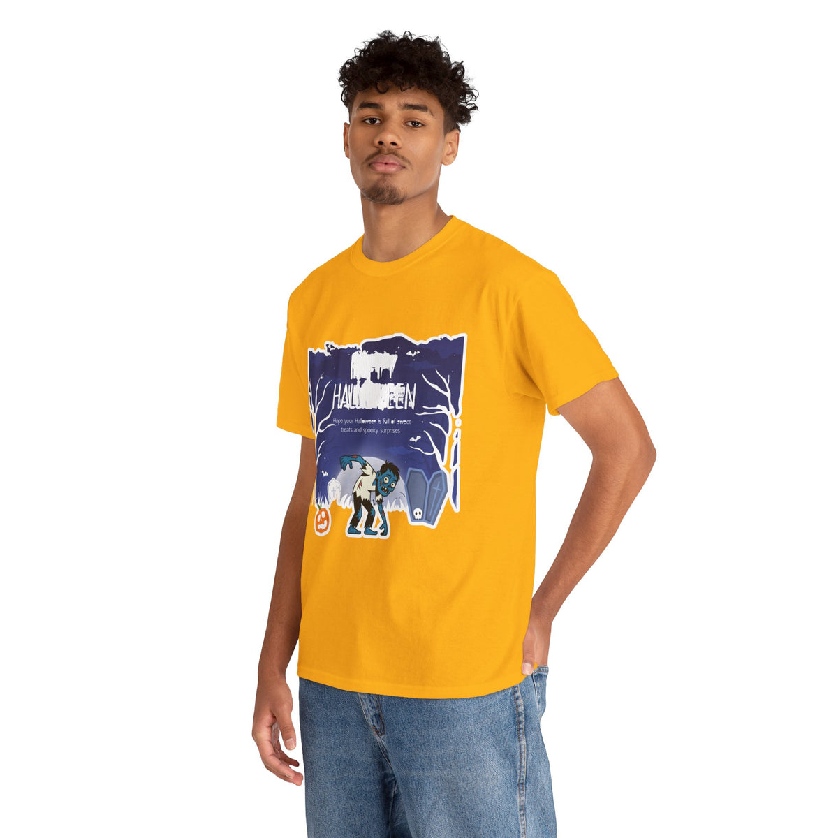 Happy Halloween Cute Witch T-Shirt — Halloween Graphic Tee for Kids & Adults