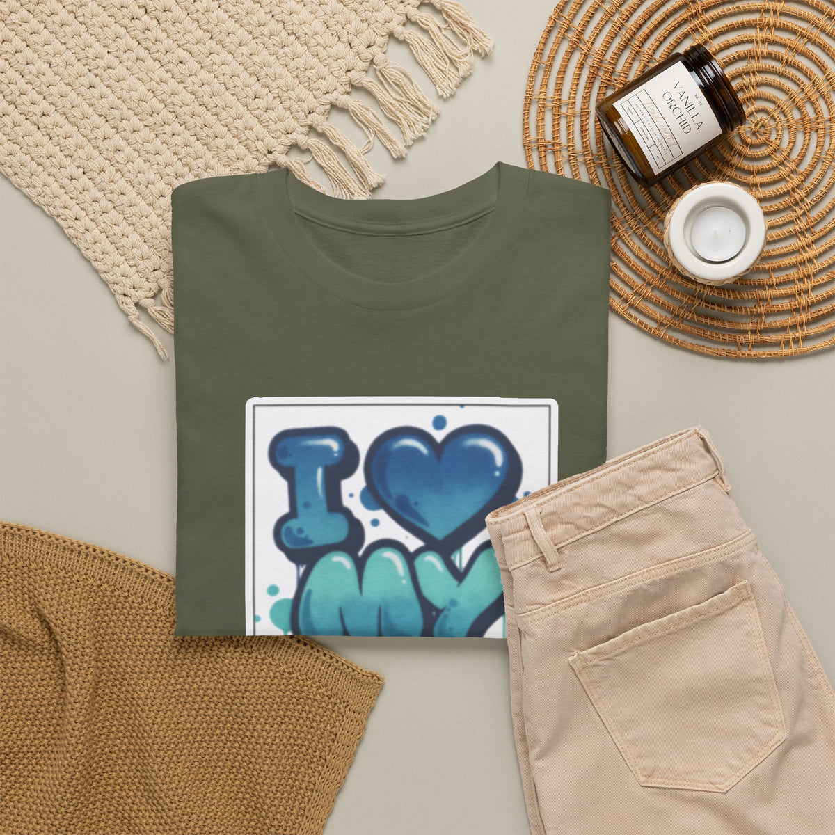 I LOVE My GF T-Shirt — Cute Blue Graffiti Love Tee for Girlfriend Gifts