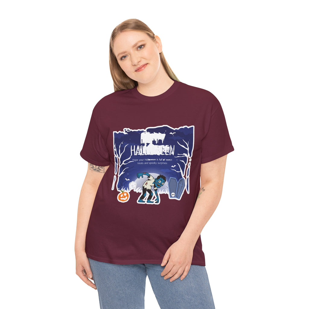 Happy Halloween Cute Witch T-Shirt — Halloween Graphic Tee for Kids & Adults
