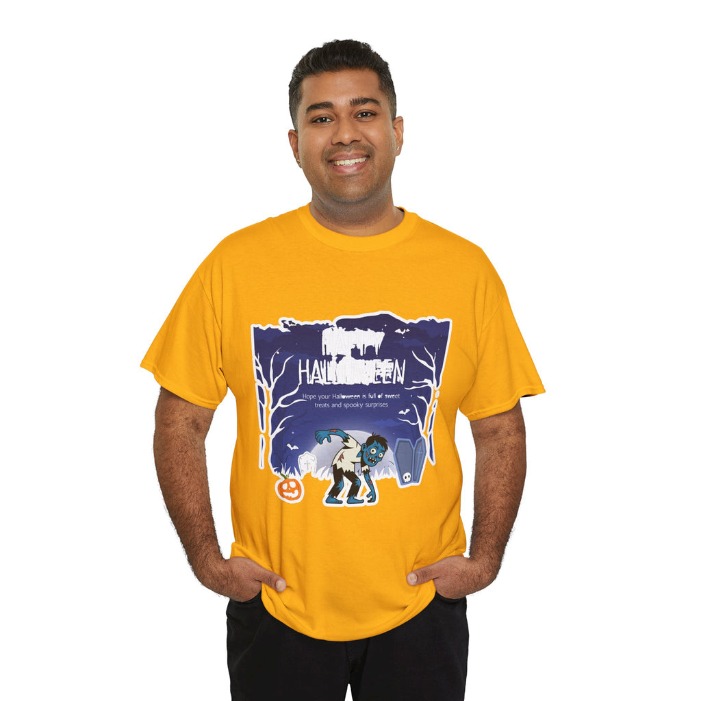 Happy Halloween Cute Witch T-Shirt — Halloween Graphic Tee for Kids & Adults