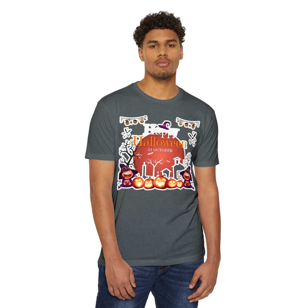 Halloween Pumpkin Haunted House T-Shirt