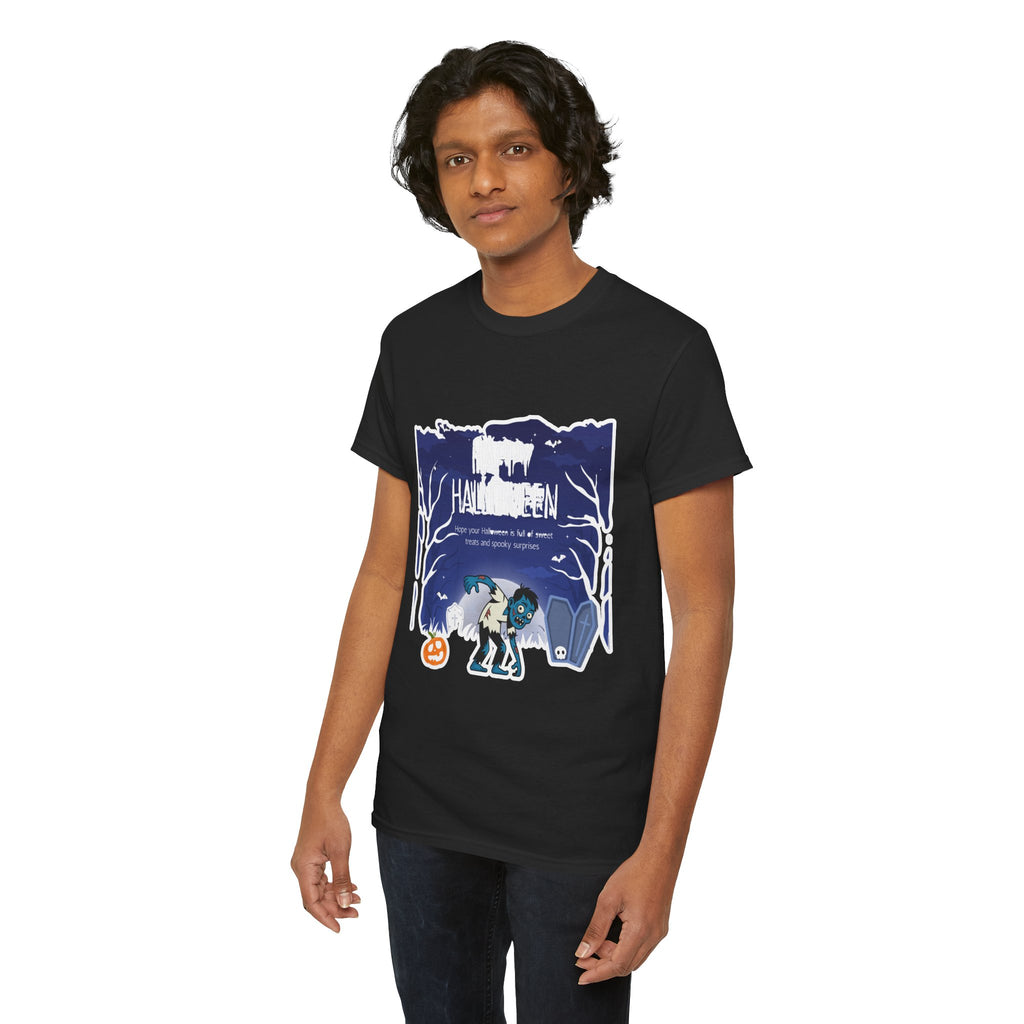 Happy Halloween Cute Witch T-Shirt — Halloween Graphic Tee for Kids & Adults