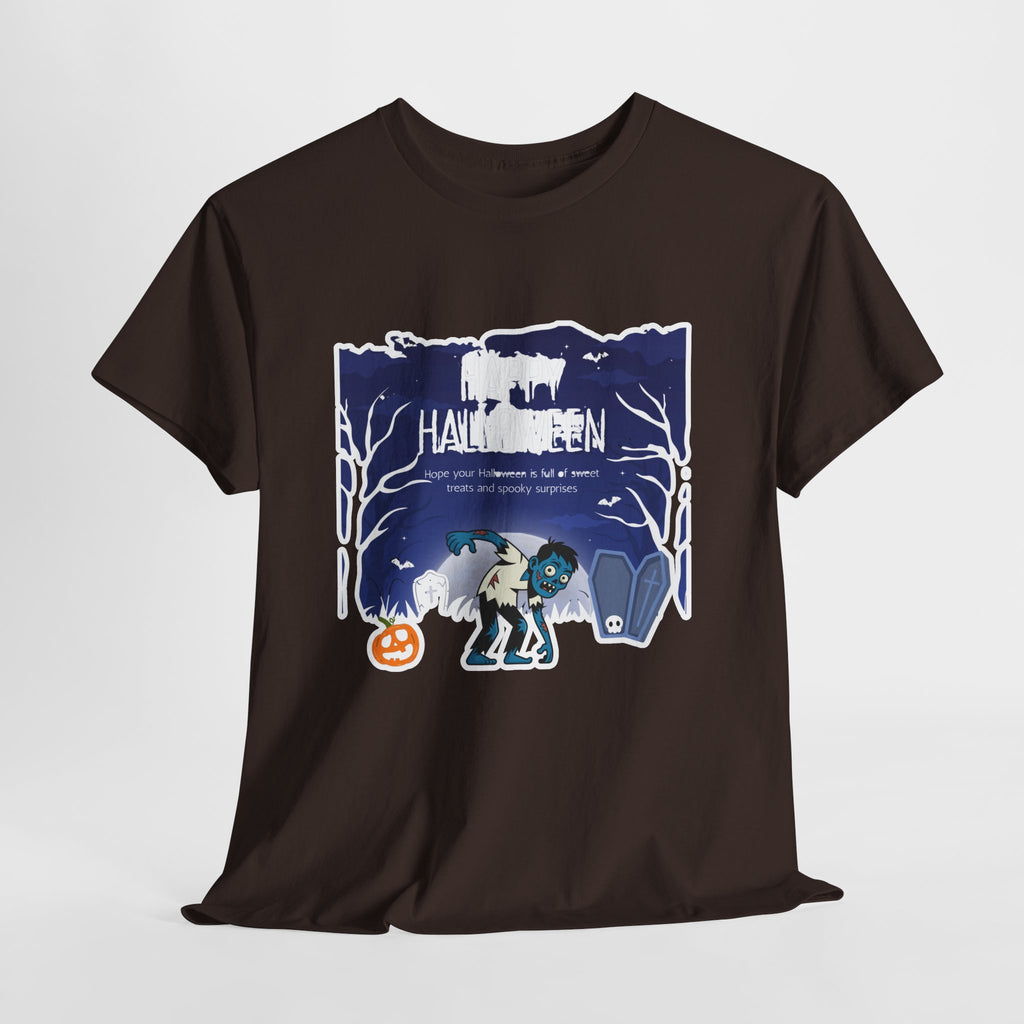 Happy Halloween Cute Witch T-Shirt — Halloween Graphic Tee for Kids & Adults