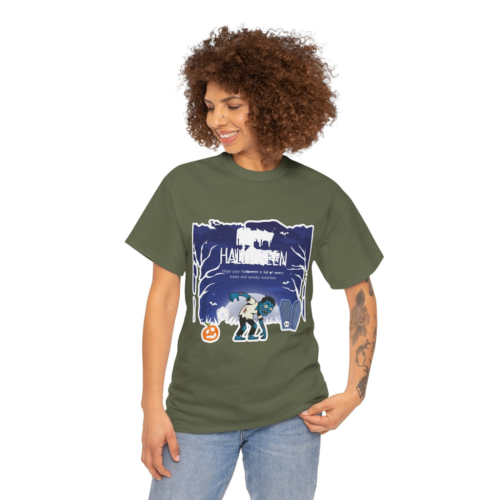 Happy Halloween Cute Witch T-Shirt — Halloween Graphic Tee for Kids & Adults