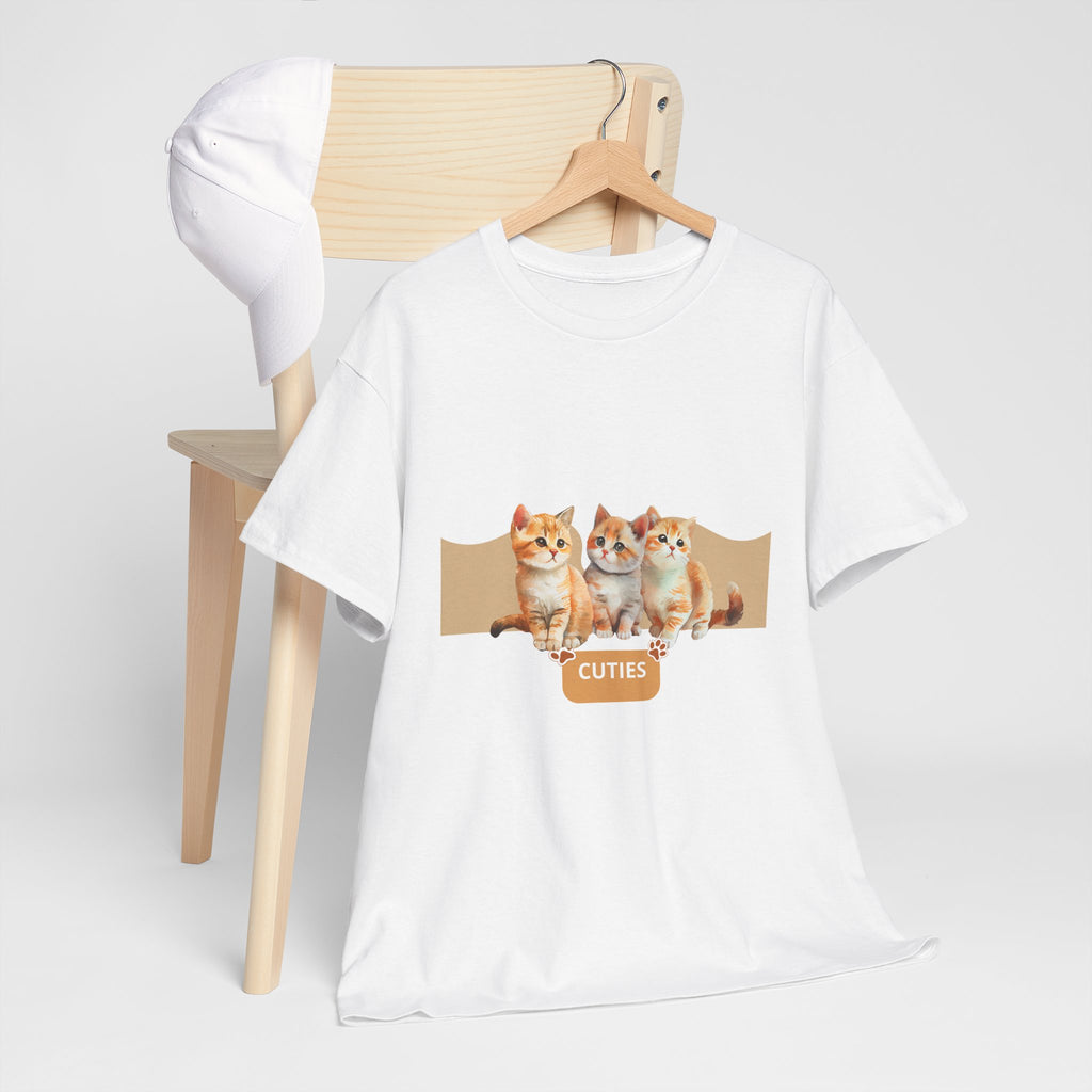 Cute Kittens "Cuties" T-Shirt - Adorable Cat Graphic Tee for Cat Lovers