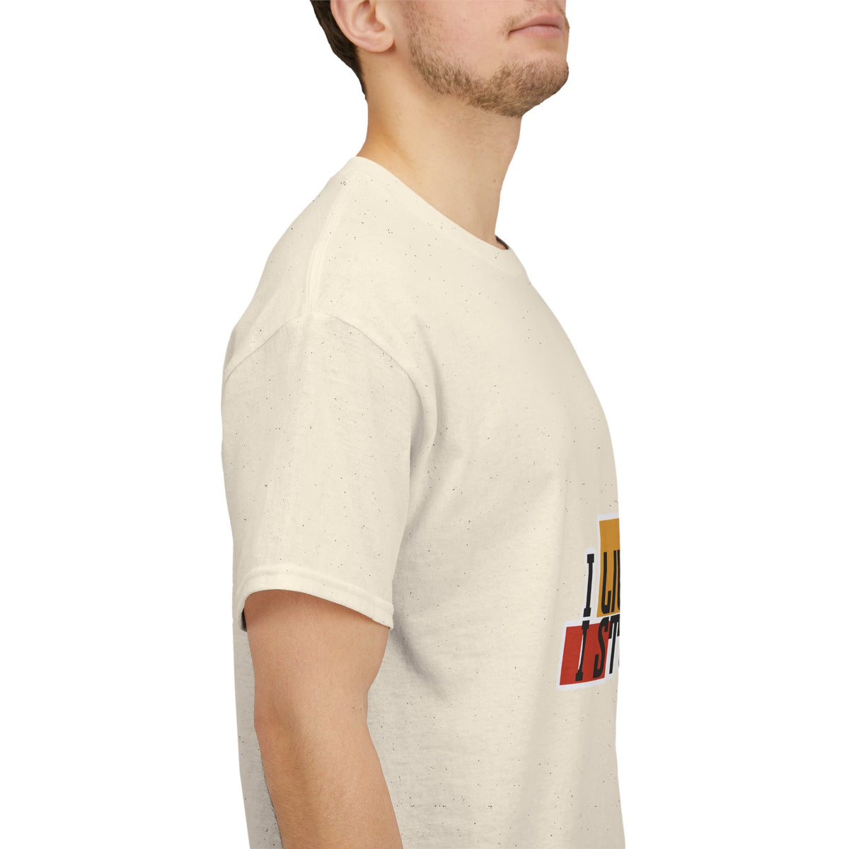 T-Shirt — I Live, I Study Graphic Tee (Minimalist Floral Collage)