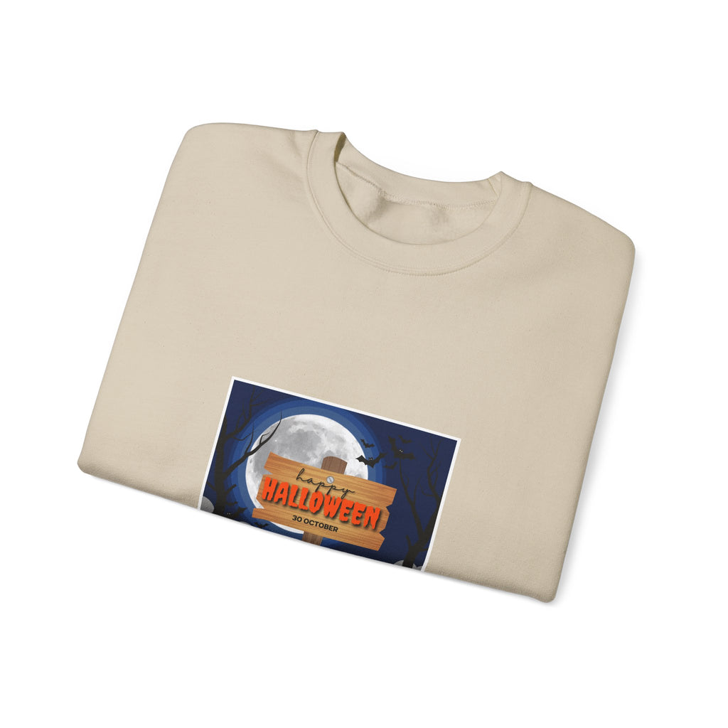 Halloween Crewneck Sweatshirt - Spooky Night Pumpkins Design