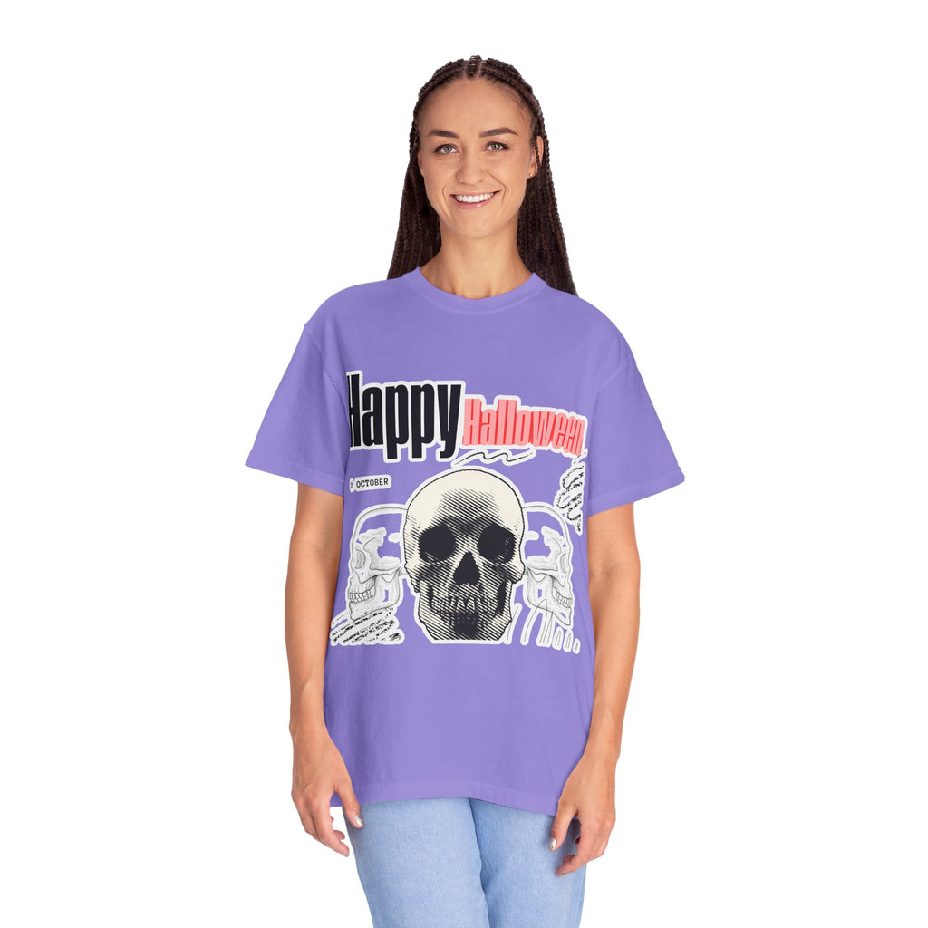 Happy Halloween Skull T-Shirt — Graphic Halloween Tee