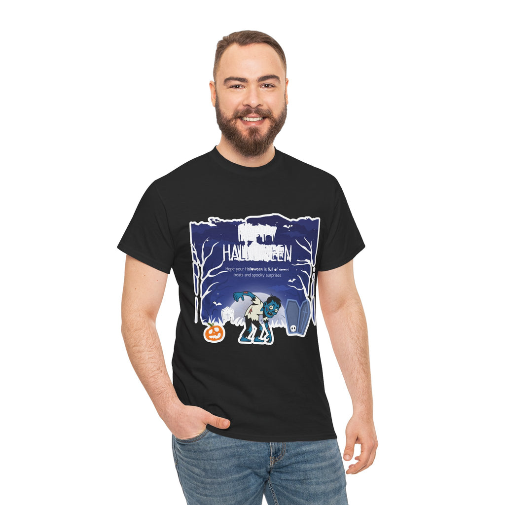 Happy Halloween Cute Witch T-Shirt — Halloween Graphic Tee for Kids & Adults