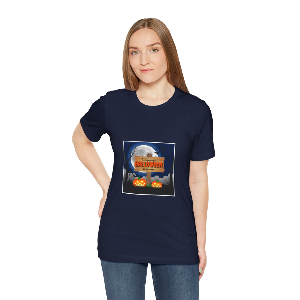Halloween Pumpkin Sign T-Shirt — Happy Halloween Graphic Tee