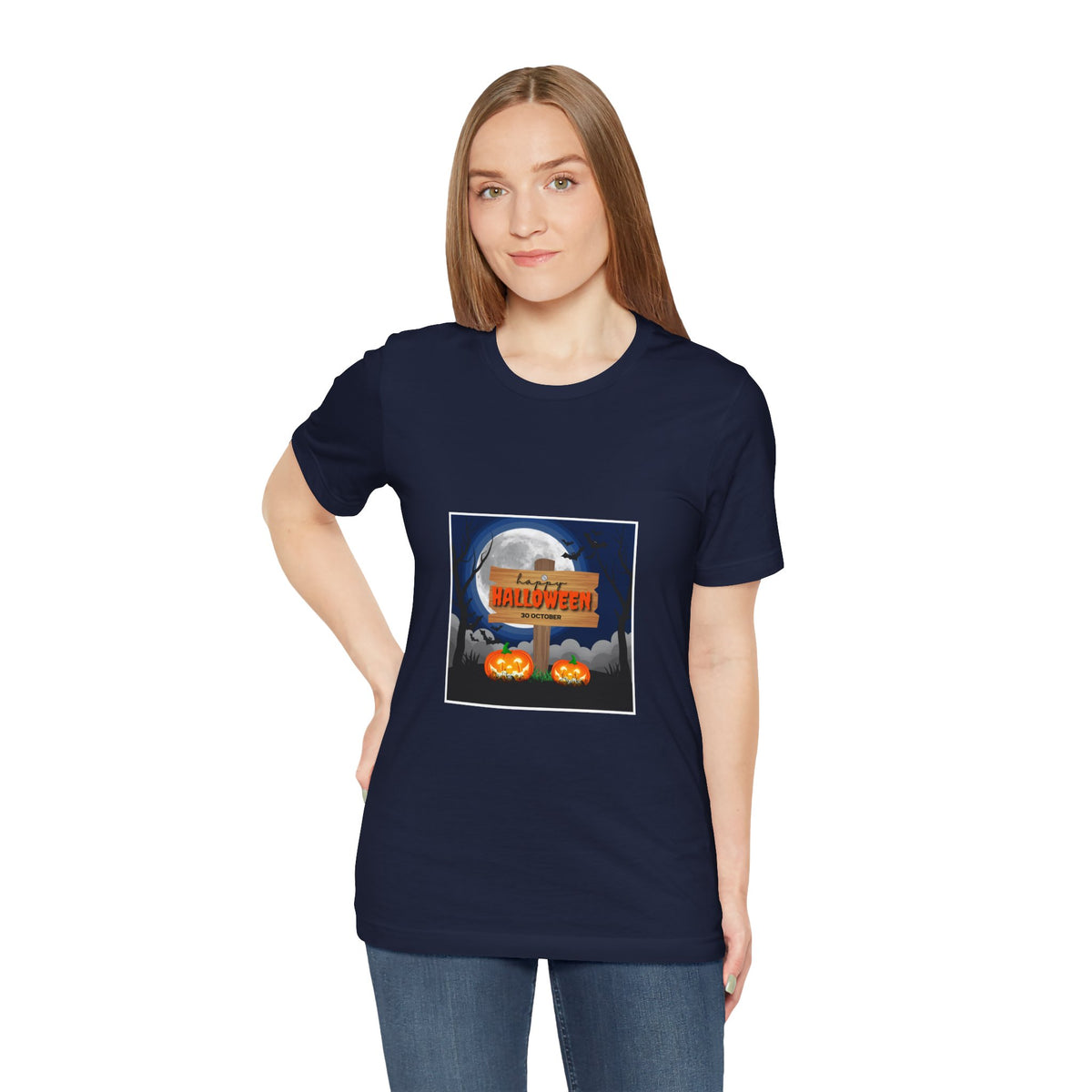 Halloween Pumpkin Sign T-Shirt — Happy Halloween Graphic Tee