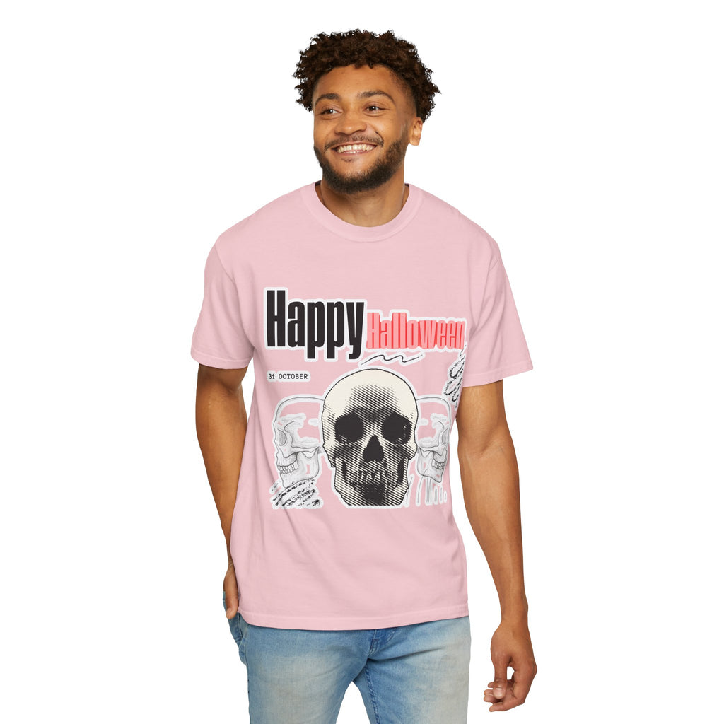 Happy Halloween Skull T-Shirt — Graphic Halloween Tee