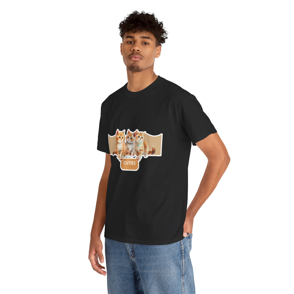 Cute Kittens "Cuties" T-Shirt - Adorable Cat Graphic Tee for Cat Lovers