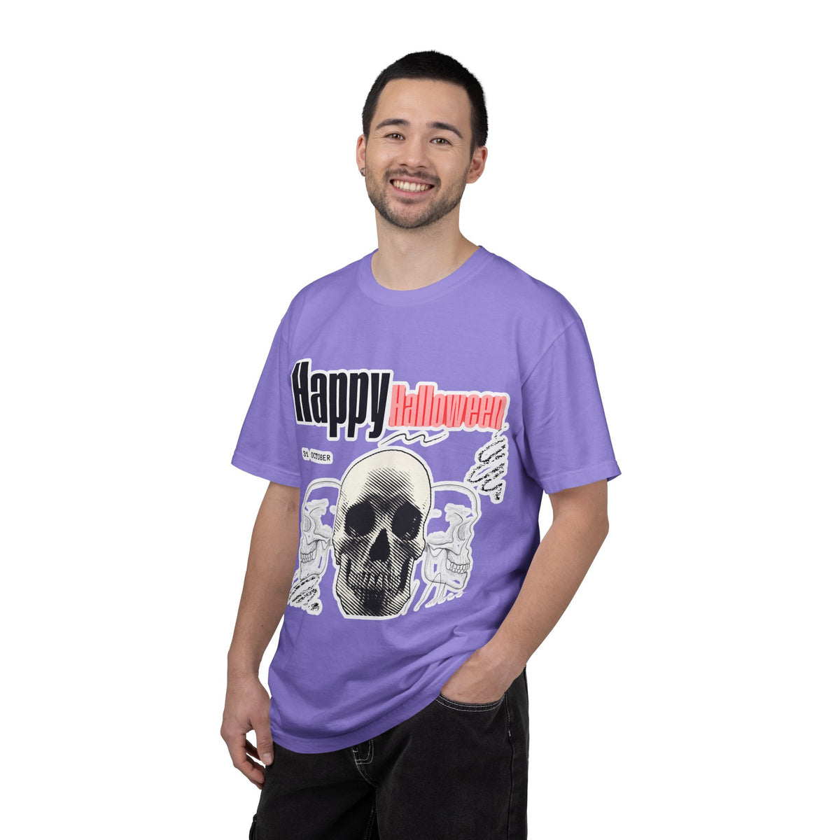 Happy Halloween Skull T-Shirt — Graphic Halloween Tee