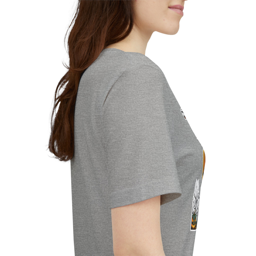 Halloween Haunted House T-Shirt — "Happy Halloween" Pumpkin Spooky Tee