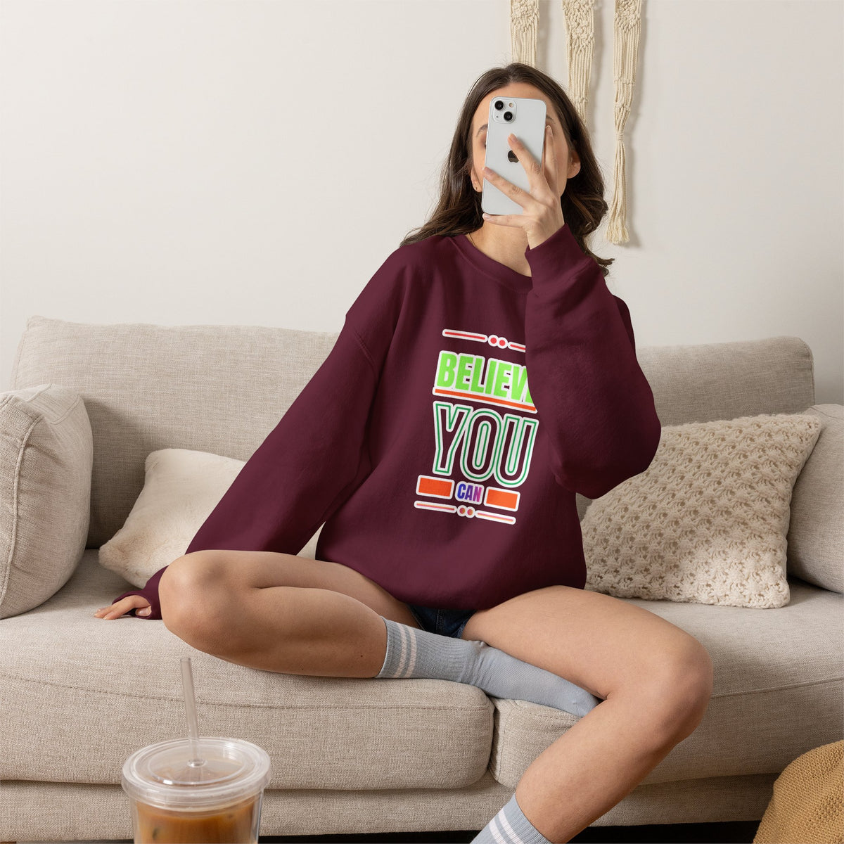 Believe You Can Sweatshirt — Motivational Crewneck
