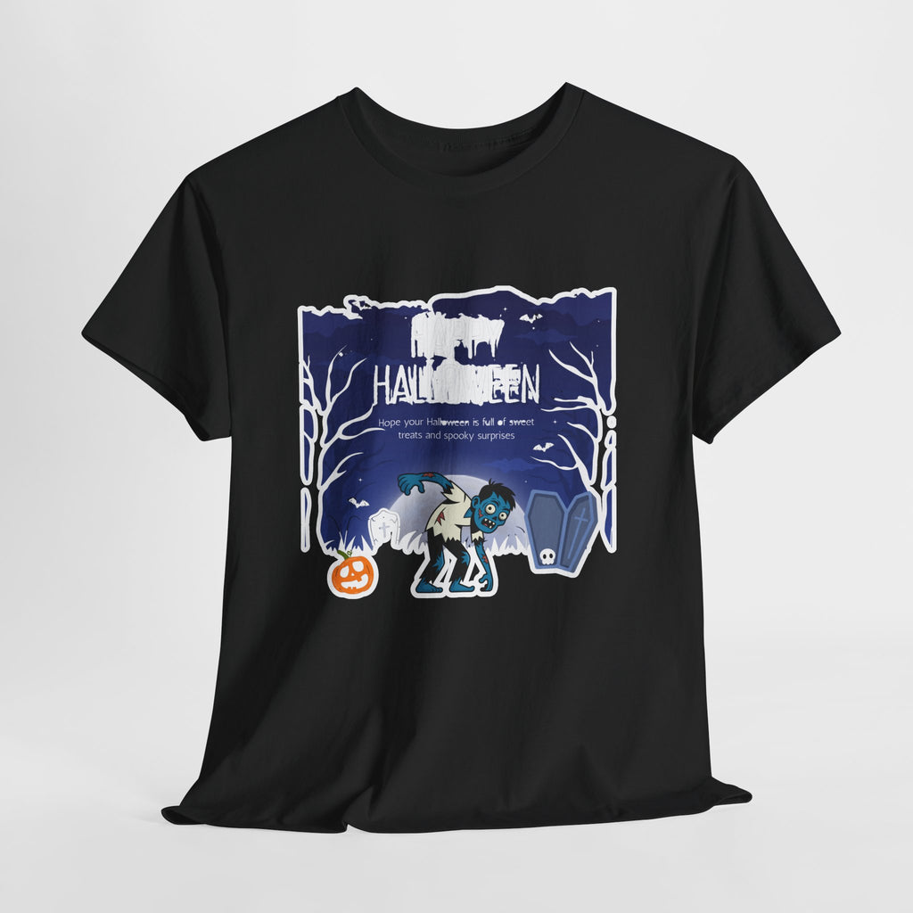 Happy Halloween Cute Witch T-Shirt — Halloween Graphic Tee for Kids & Adults