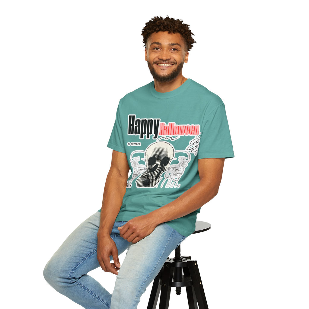 Happy Halloween Skull T-Shirt — Graphic Halloween Tee