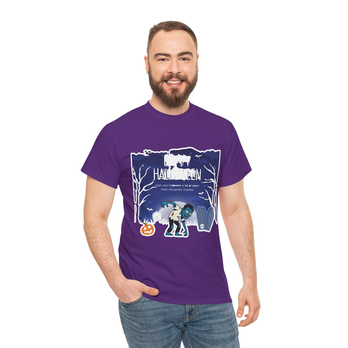 Happy Halloween Cute Witch T-Shirt — Halloween Graphic Tee for Kids & Adults