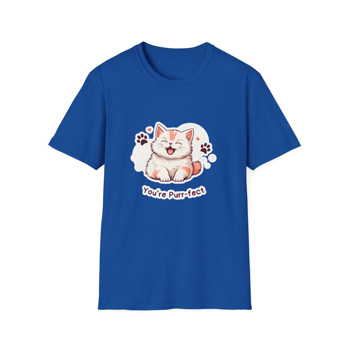 Cat T-Shirt — Cute 'You're Purr-fect' Kitten Graphic Tee