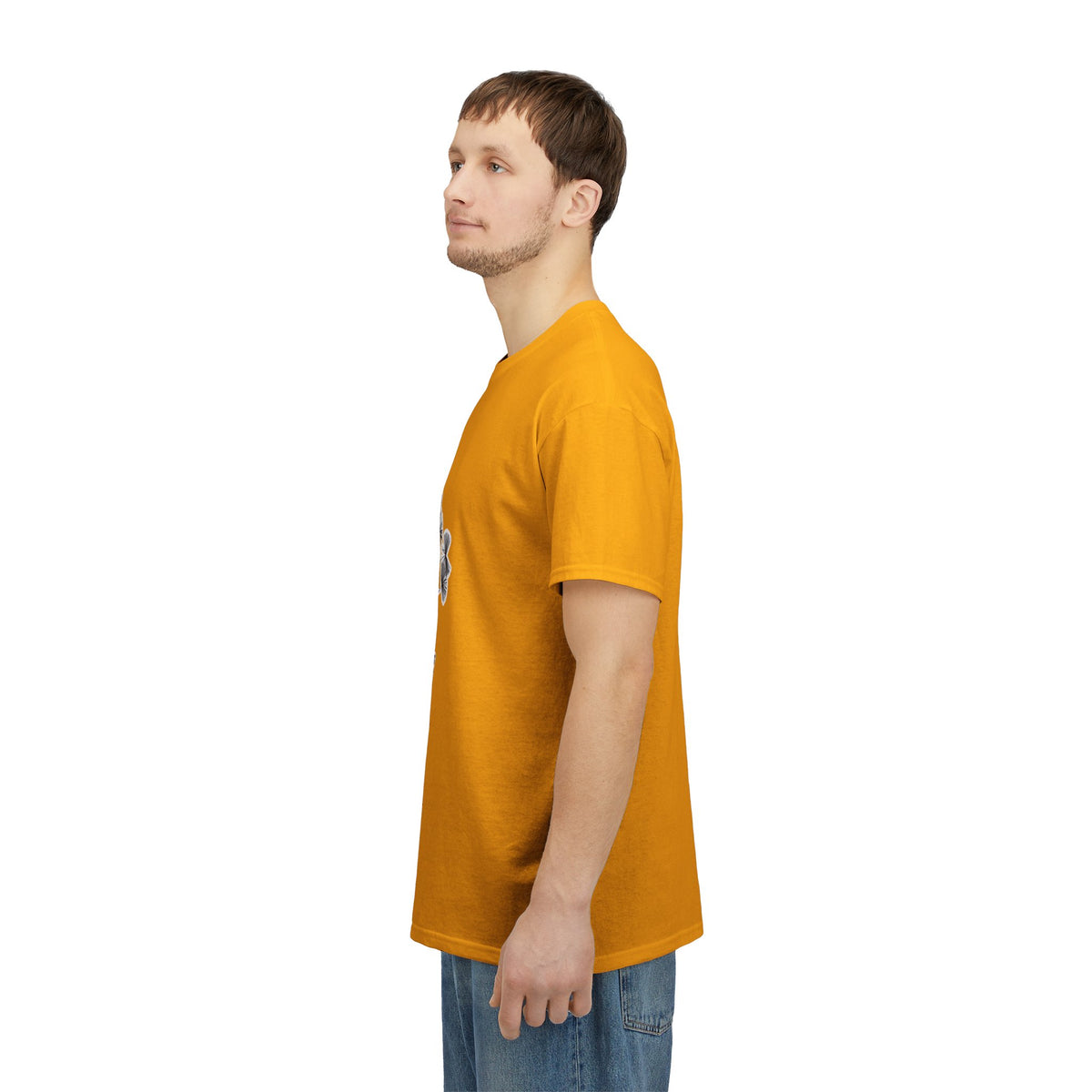 T-Shirt — I Live, I Study Graphic Tee (Minimalist Floral Collage)