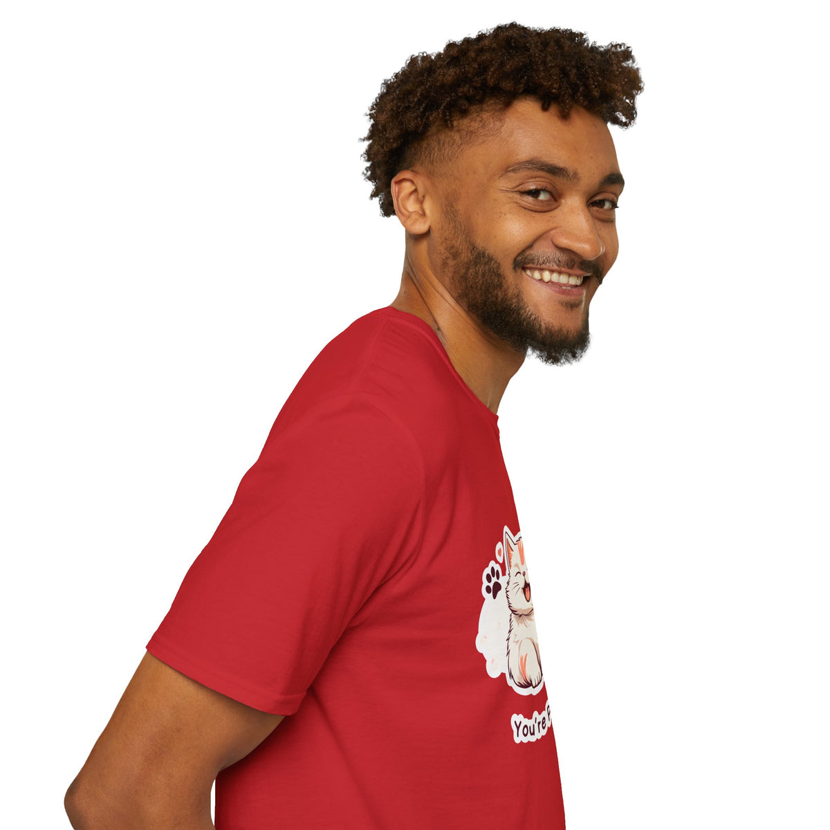 Cat T-Shirt — Cute 'You're Purr-fect' Kitten Graphic Tee
