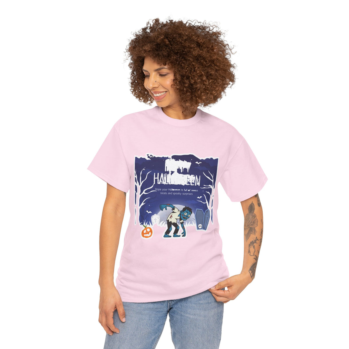 Happy Halloween Cute Witch T-Shirt — Halloween Graphic Tee for Kids & Adults