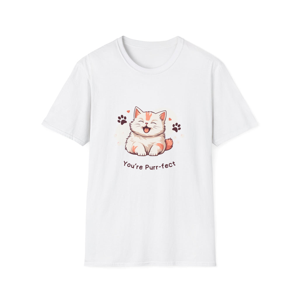 Cat T-Shirt — Cute 'You're Purr-fect' Kitten Graphic Tee