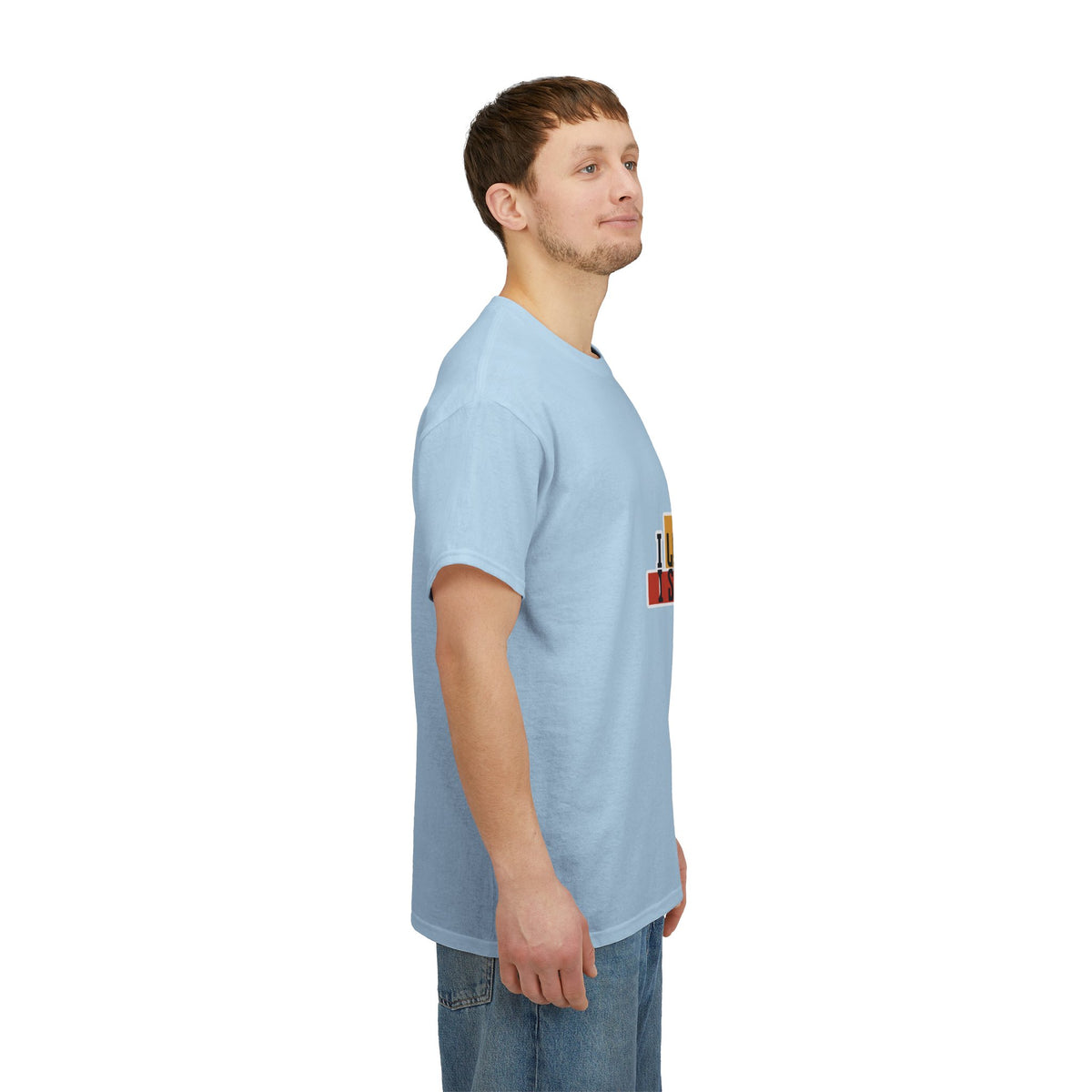 T-Shirt — I Live, I Study Graphic Tee (Minimalist Floral Collage)