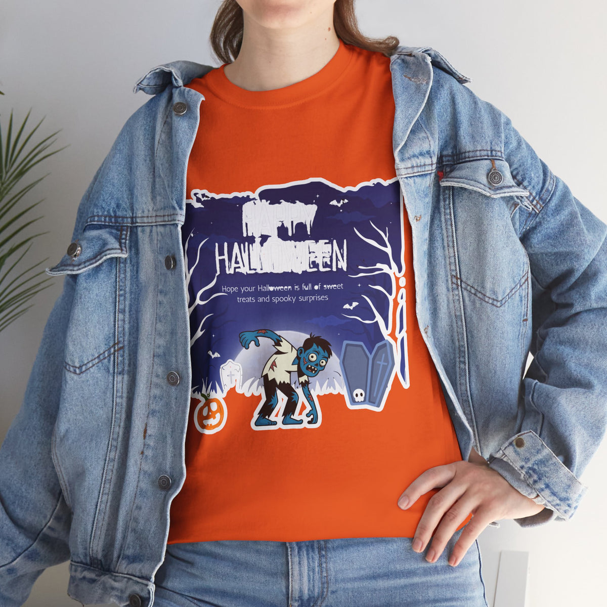 Happy Halloween Cute Witch T-Shirt — Halloween Graphic Tee for Kids & Adults