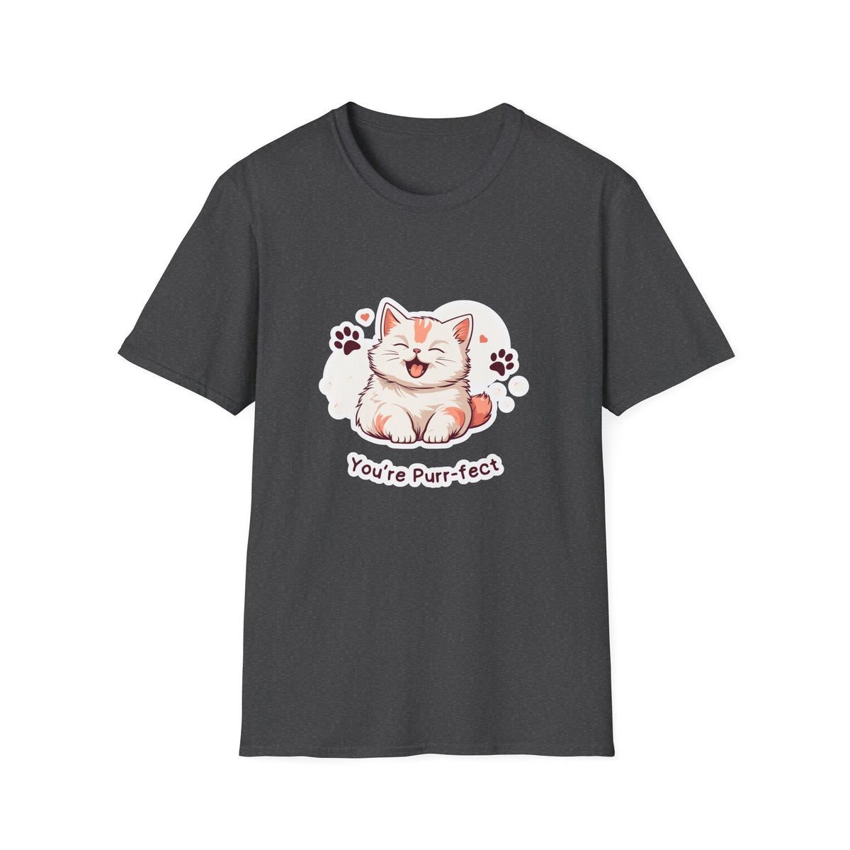 Cat T-Shirt — Cute 'You're Purr-fect' Kitten Graphic Tee