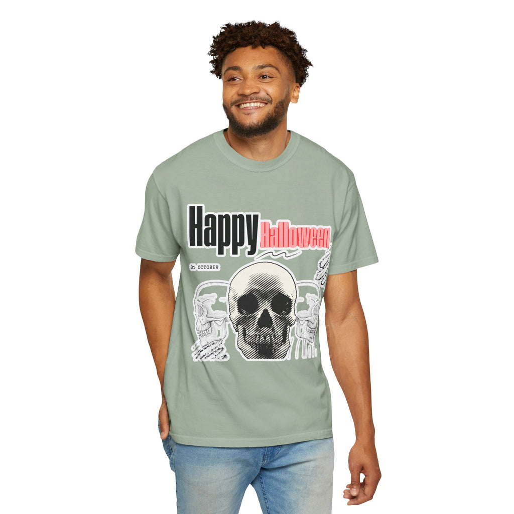 Happy Halloween Skull T-Shirt — Graphic Halloween Tee