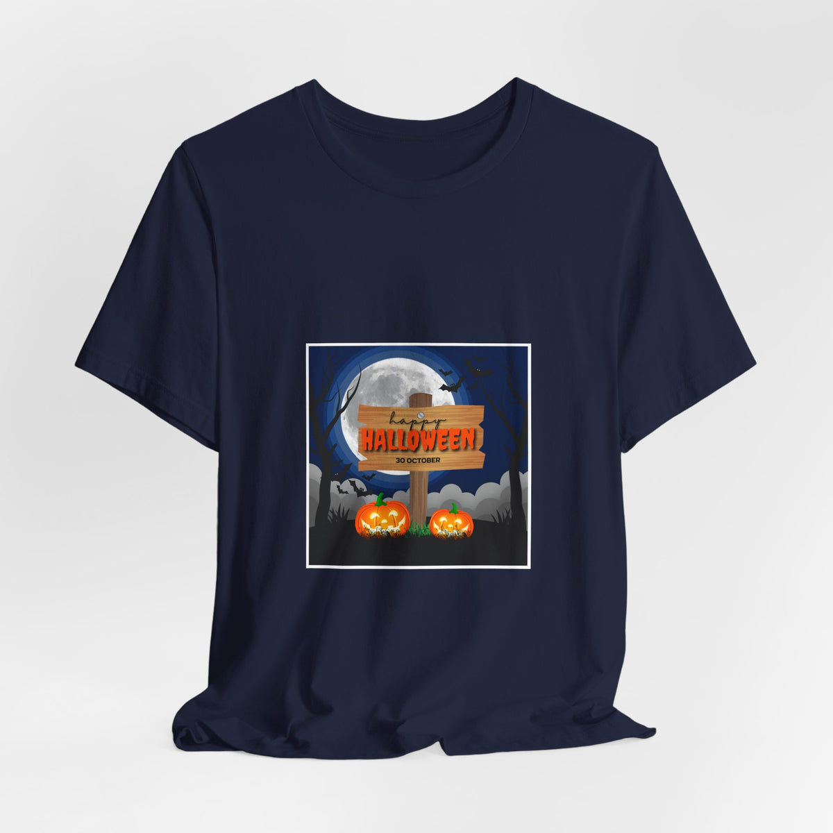 Halloween Pumpkin Sign T-Shirt — Happy Halloween Graphic Tee