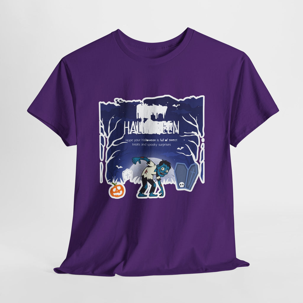 Happy Halloween Cute Witch T-Shirt — Halloween Graphic Tee for Kids & Adults
