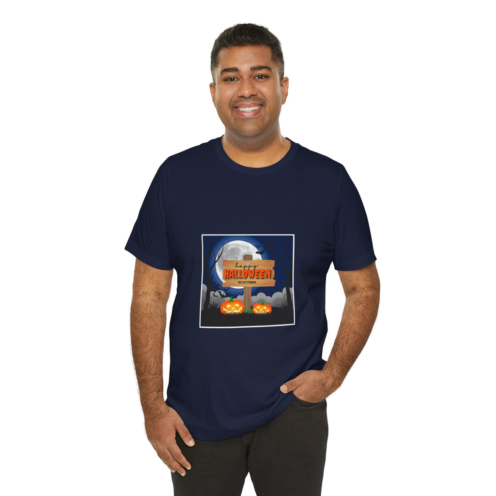 Halloween Pumpkin Sign T-Shirt — Happy Halloween Graphic Tee