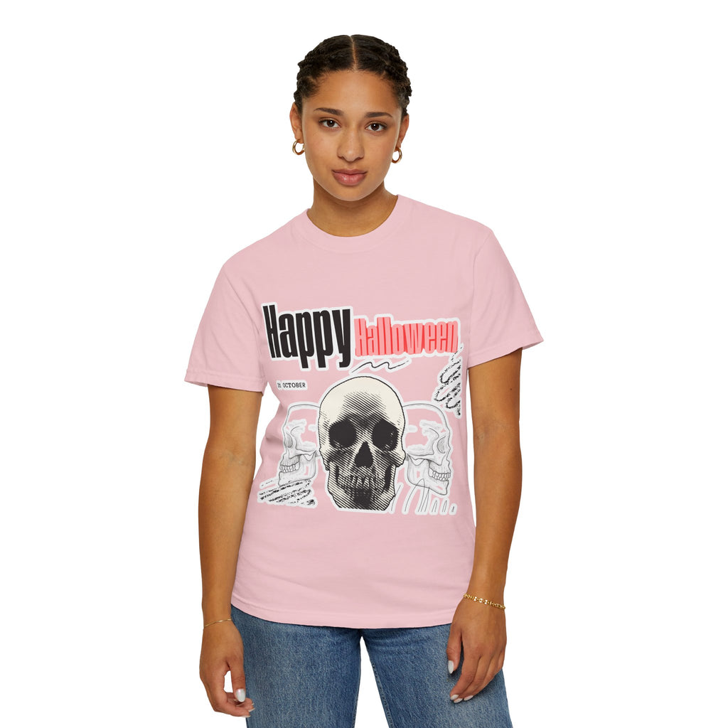 Happy Halloween Skull T-Shirt — Graphic Halloween Tee