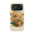 Koi Blossom Tough Phone Case — Vintage Japanese Fish Design