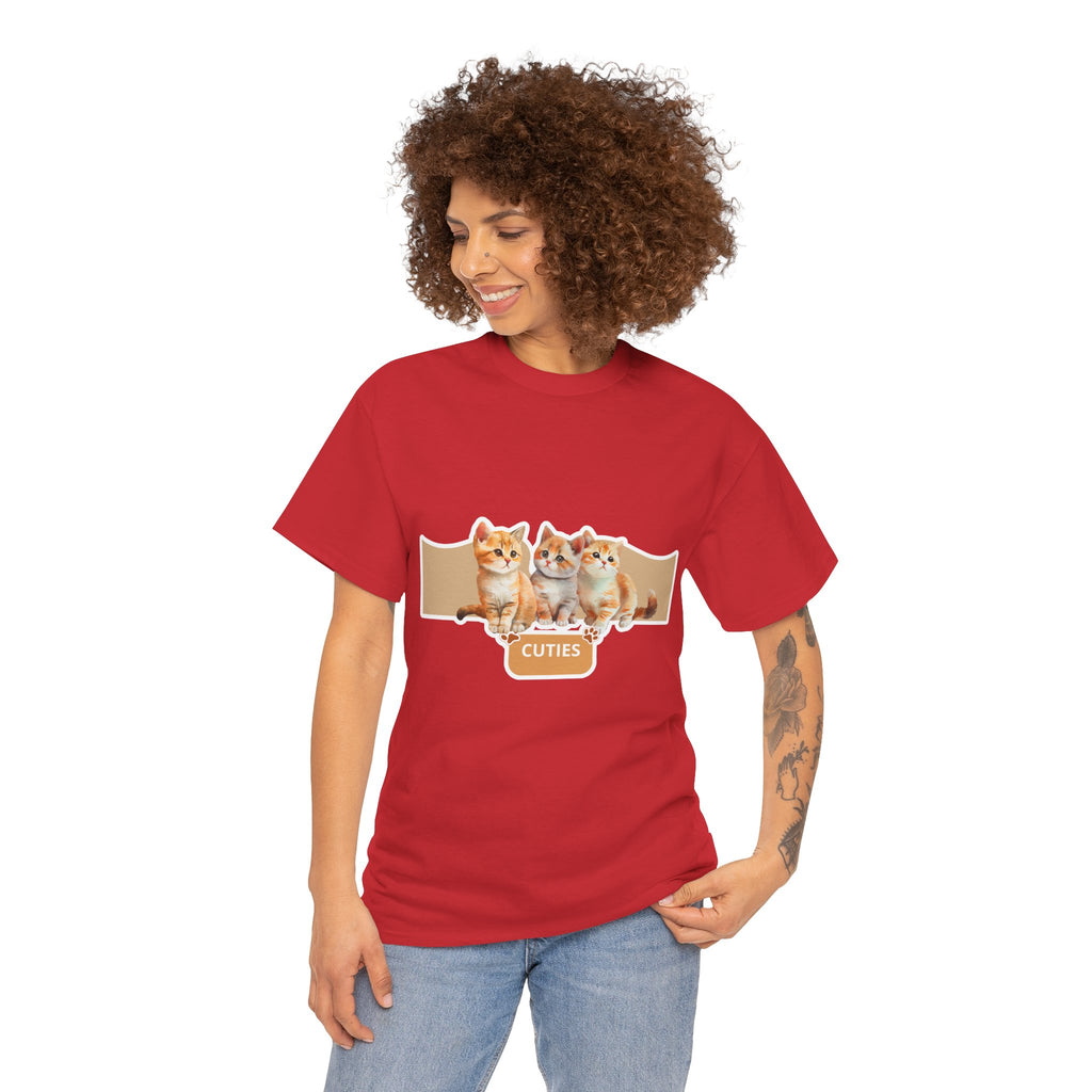 Cute Kittens "Cuties" T-Shirt - Adorable Cat Graphic Tee for Cat Lovers
