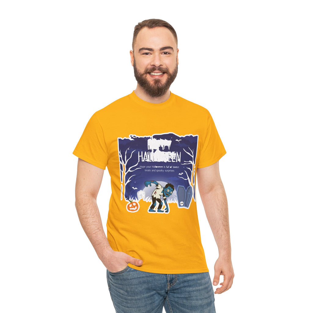 Happy Halloween Cute Witch T-Shirt — Halloween Graphic Tee for Kids & Adults