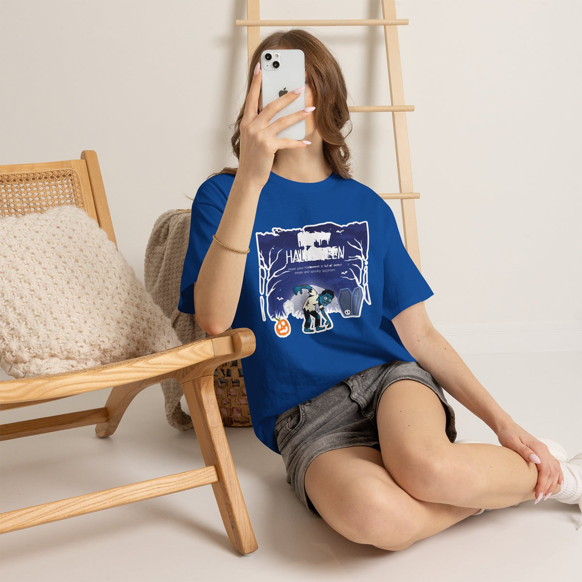 Happy Halloween Cute Witch T-Shirt — Halloween Graphic Tee for Kids & Adults