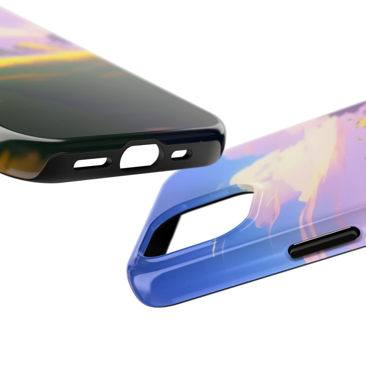 Scenic Sunset Field Tough Phone Case — Pastel Sky Landscape iPhone Case
