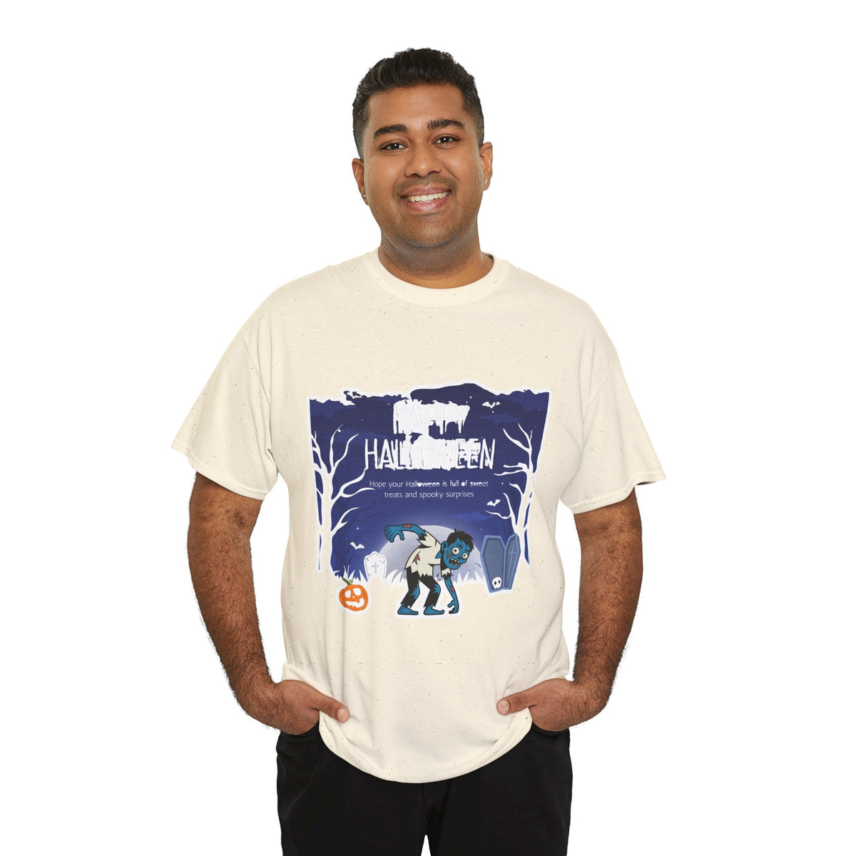 Happy Halloween Cute Witch T-Shirt — Halloween Graphic Tee for Kids & Adults