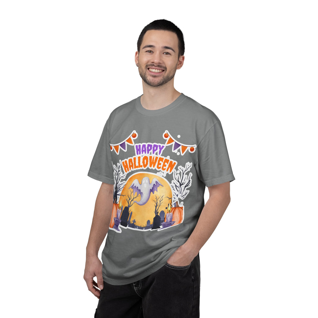 Happy Halloween T-Shirt — Ghost & Pumpkin Halloween Tee